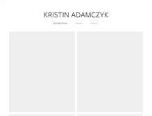Tablet Screenshot of kristinadamczyk.com